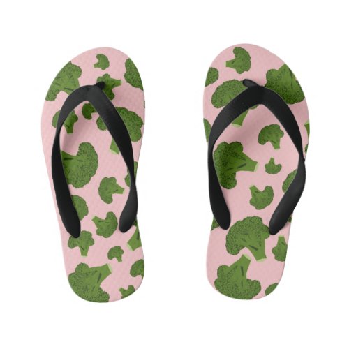 Broccoli Pattern Kids Flip Flops