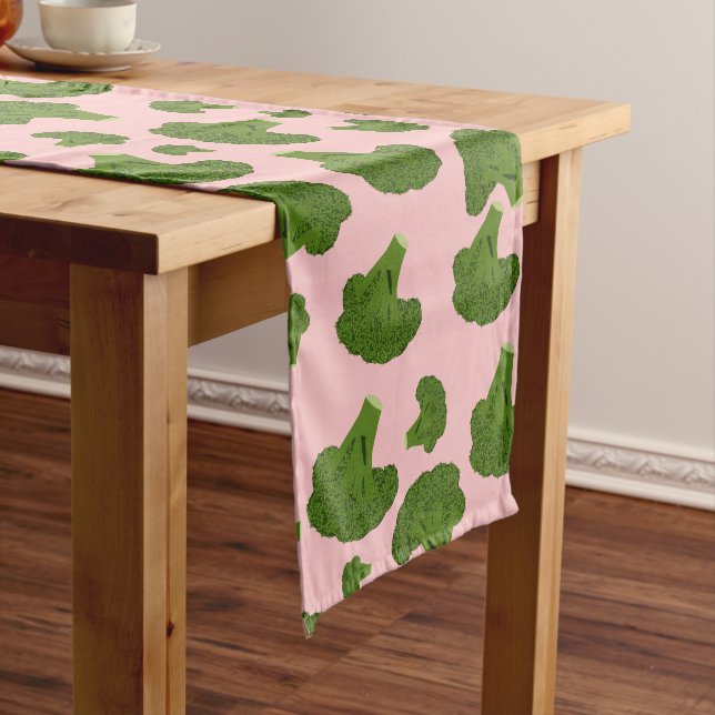 Broccoli Pattern Long Table Runner (In Situ)