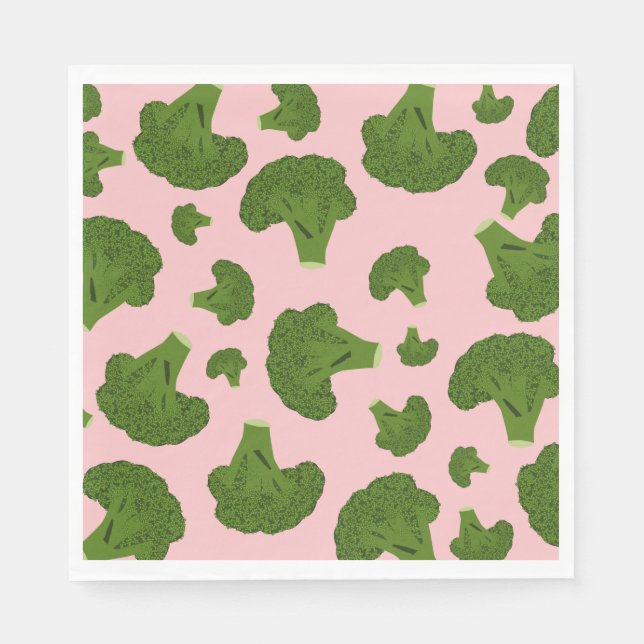 Broccoli Pattern Napkins (Front)