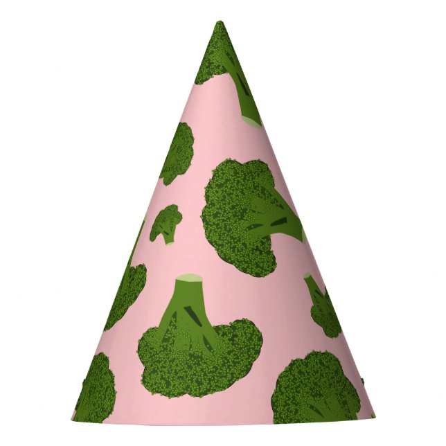 Broccoli Pattern Party Hat (Front)