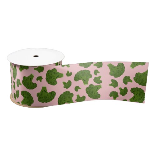 Broccoli Pattern Satin Ribbon