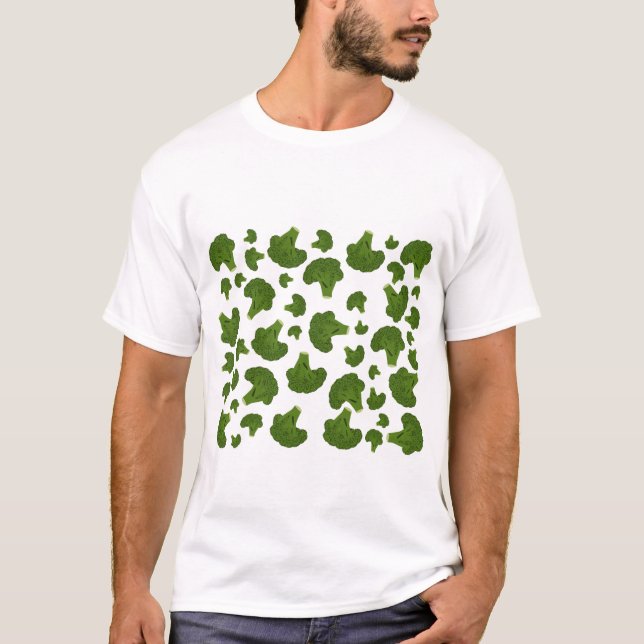 Broccoli Pattern T-Shirt (Front)