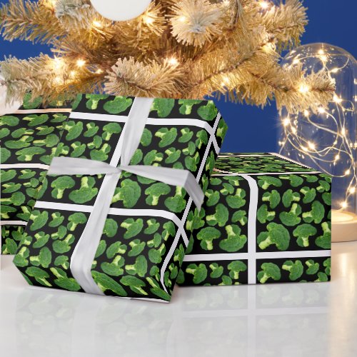Broccoli pattern wrapping paper