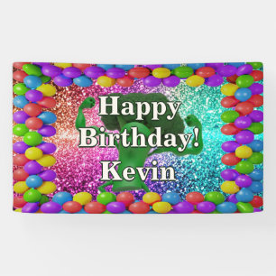 Broccoli Personalized character birthday banner