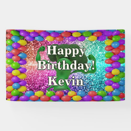 Broccoli Personalized character birthday banner