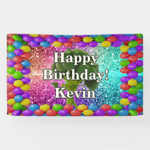 Broccoli Personalized character birthday banner