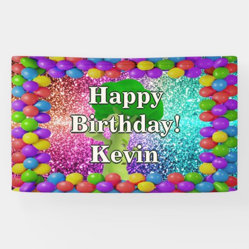 Broccoli Personalized character birthday banner