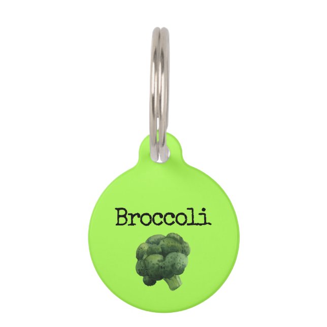Broccoli Pet ID Tag (Front)
