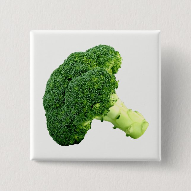 Broccoli Pinback Button (Front)