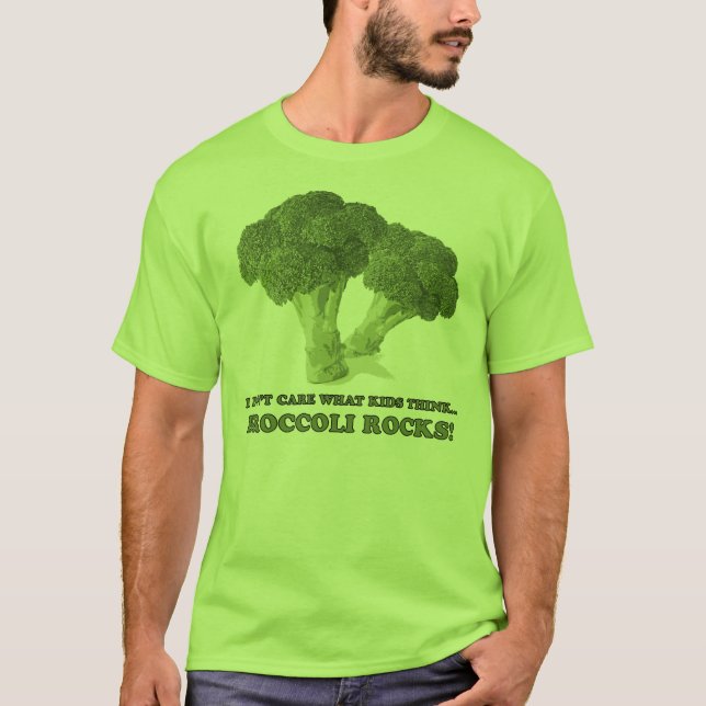 Broccoli Rocks T-Shirt (green) (Front)