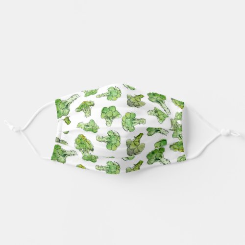 Broccoli  Scattered Adult Cloth Face Mask
