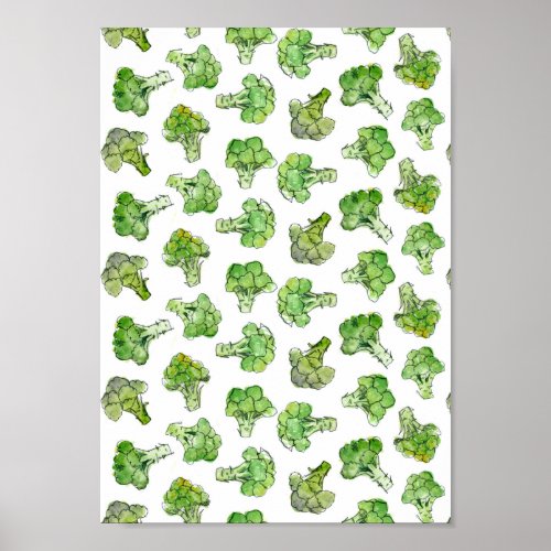 Broccoli  Scattered Poster