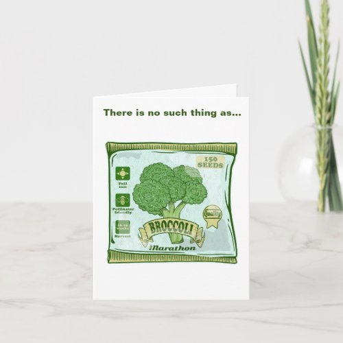 Broccoli Seeds growing vegetables Card