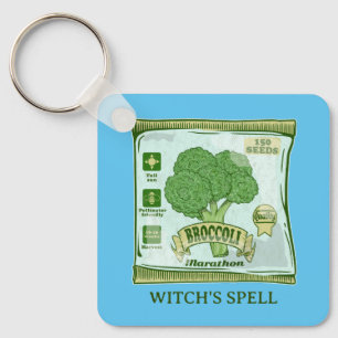 Broccoli Seeds growing vegetables Keychain