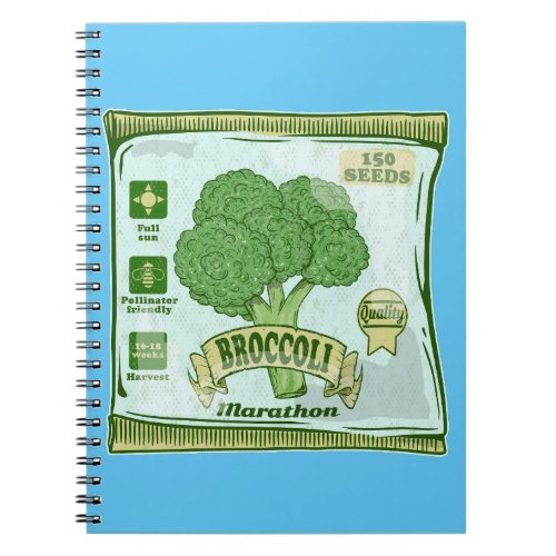 Broccoli Seeds growing vegetables Notebook