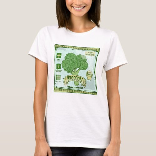 Broccoli Seeds growing vegetables T_Shirt