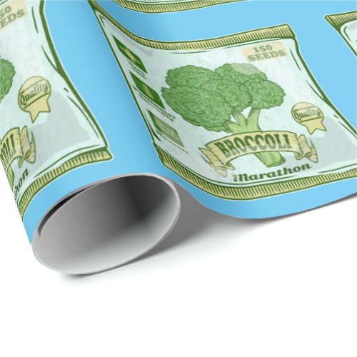 Broccoli Seeds growing vegetables Wrapping Paper