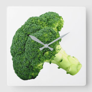 broccoli square wall clock