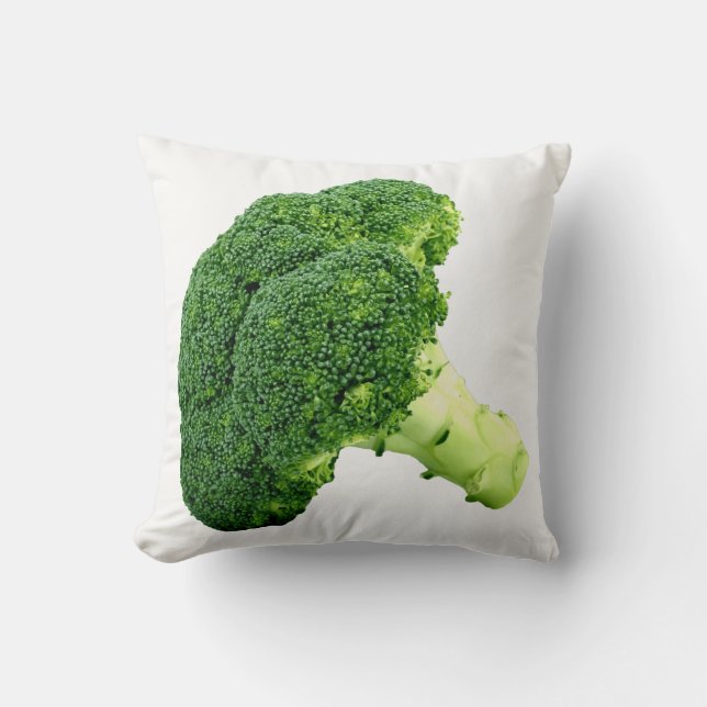 Broccoli Throw Pillow (Front)