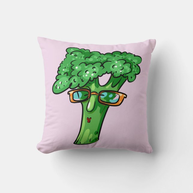 broccoli throw pillow (Front)