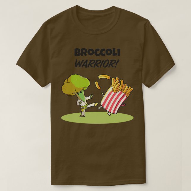 Broccoli Warrior T-Shirt (Design Front)