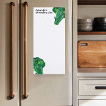 Broccoli Watercolor Custom Grocery Shopping List Magnetic Notepad<br><div class="desc">Make your shopping lists in style with this customizable grocery shopping notepad. Change the text to suit your needs. Check my shop for more!</div>