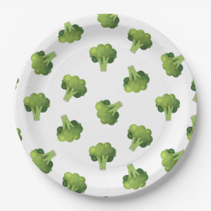 Broccolini Paper Plates