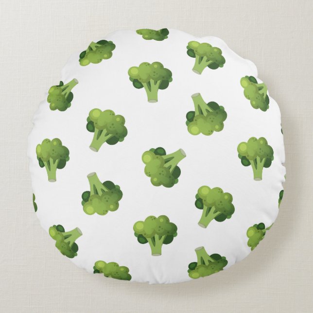Broccolini Round Pillow (Front)
