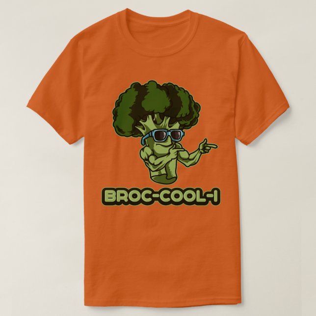 BROCCOOLI Broccoli Plant Vegetables Vegan T-Shirt (Design Front)