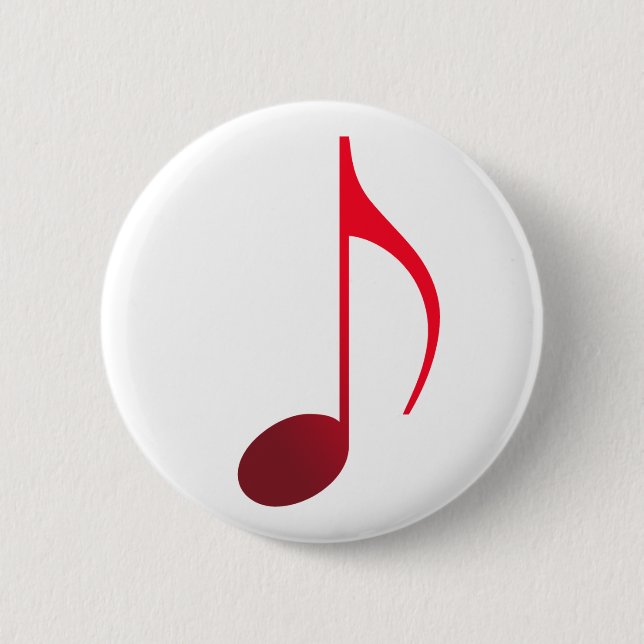 Broche (Botton) Colcheia Vermelha Button (Front)