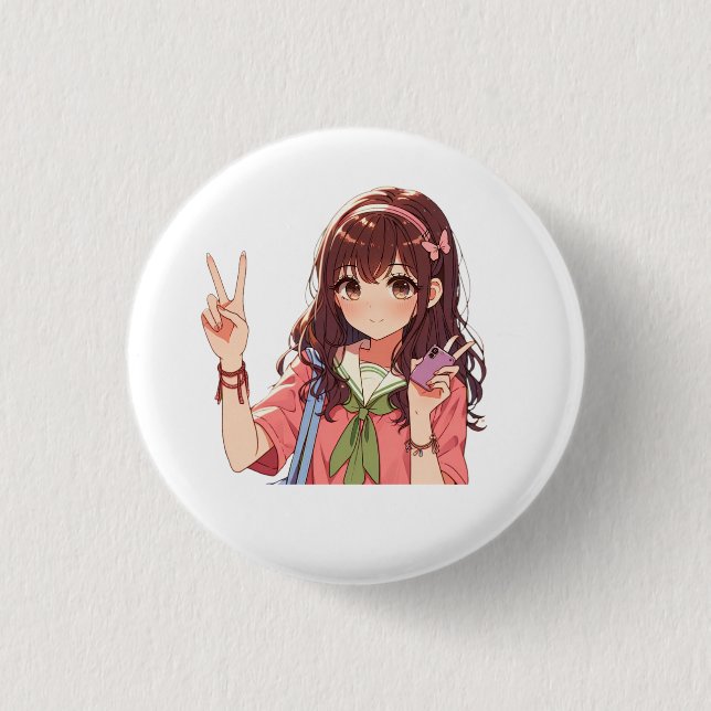 Broche (Botton) Ohayo Button (Front)