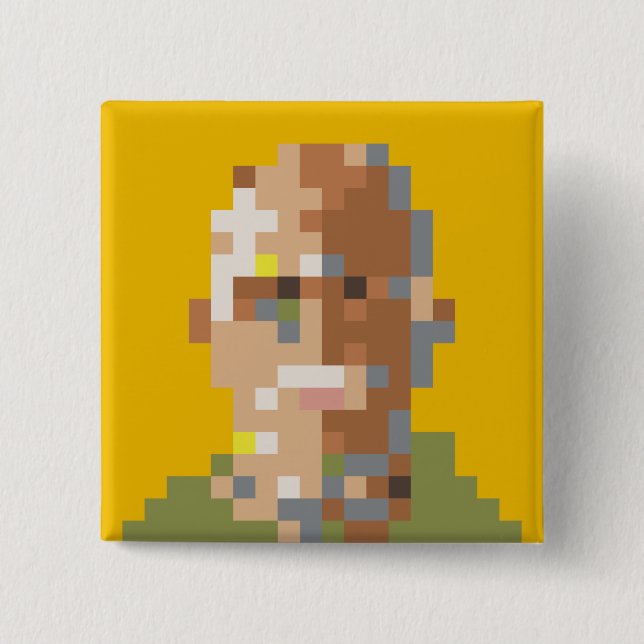 Broche Guignard Square Button (Front)