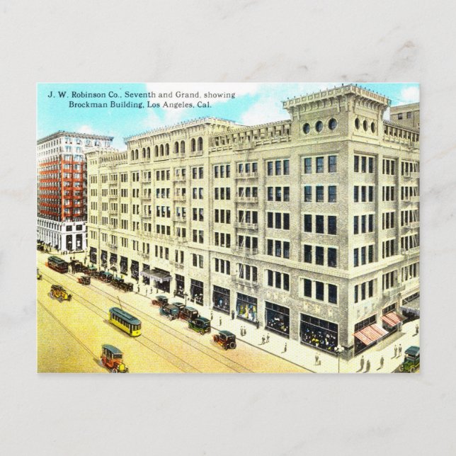 Brockman Building, Los Angeles 1916 Vintage Postcard (Front)