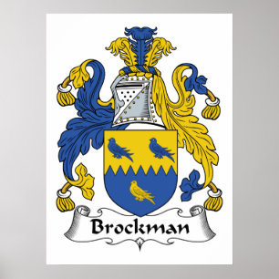 Brockman Family Crest Poster