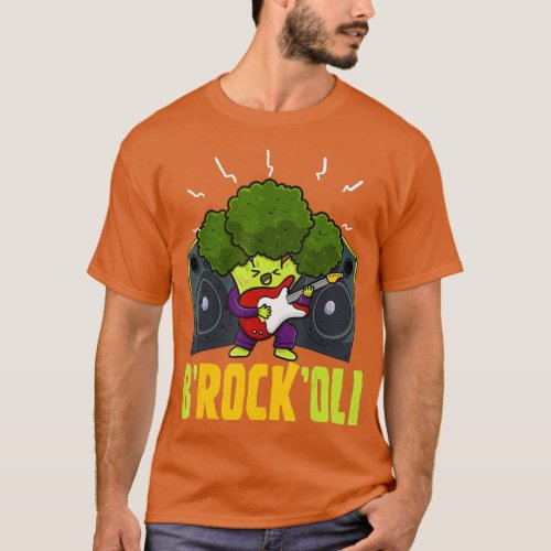 BRockOli Broccoli Vegan Pun Vegetarian Vegetable V T_Shirt