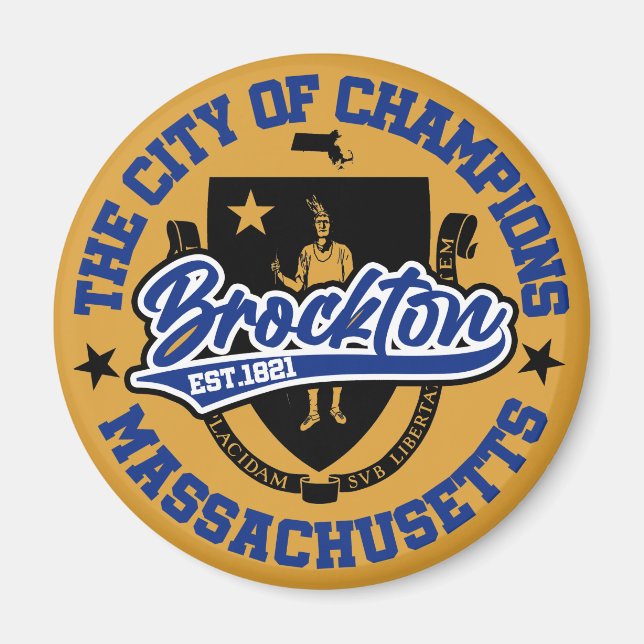 Brockton,Massachusetts Magnet (Front)