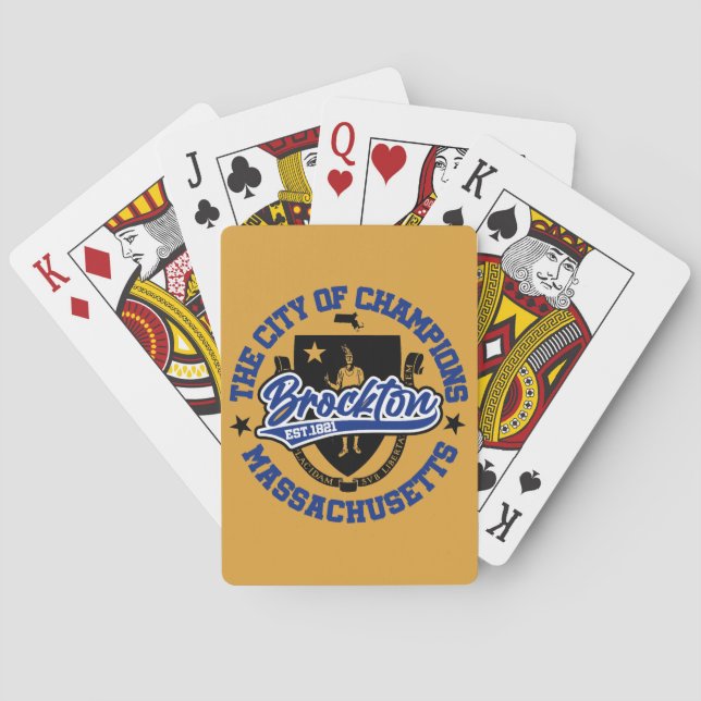 Brockton,Massachusetts Poker Cards (Back)
