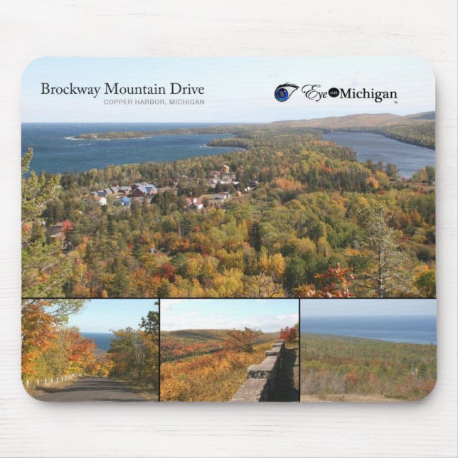 Brockway Mountain Drive - Copper Harbor Mouse Pad (Front)
