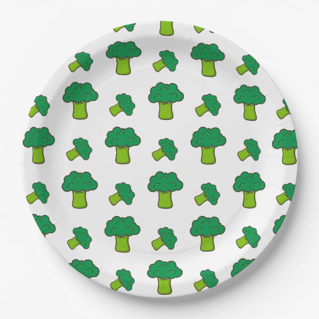 Brócolis Paper Plates (Front)