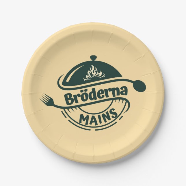 Bröderna Mains Paper Plates (Front)