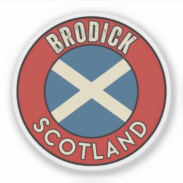 Brodick, Scotland Sticker (Front)