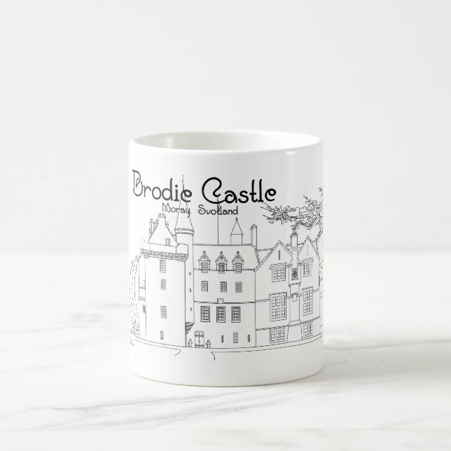 Brodie Castle, Moray, Scotland Coffee Mug (Center)