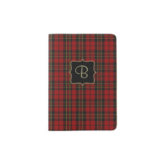 Brodie Clan Plaid Personalized Passport Holder