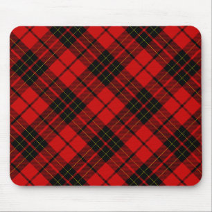 Brodie clan tartan red black plaid mouse pad