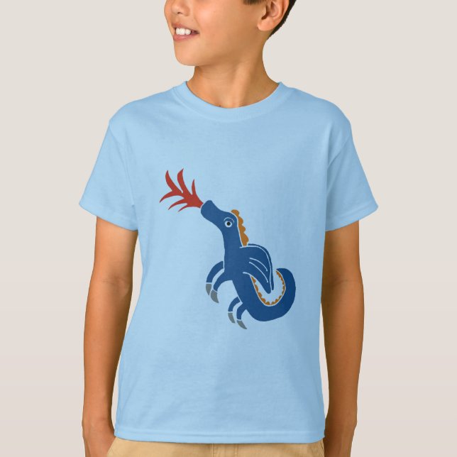 brodie dragon blue 1 T-Shirt (Front)