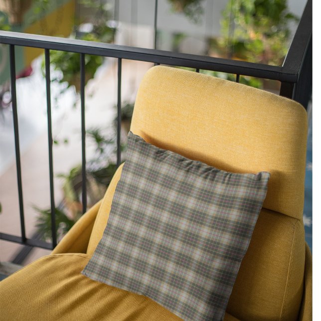 Brodie Hunting Weathered Original Scottish Tartan Throw Pillow (Creator Uploaded)