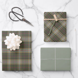Brodie Hunting Weathered Original Scottish Tartan Wrapping Paper Sheets