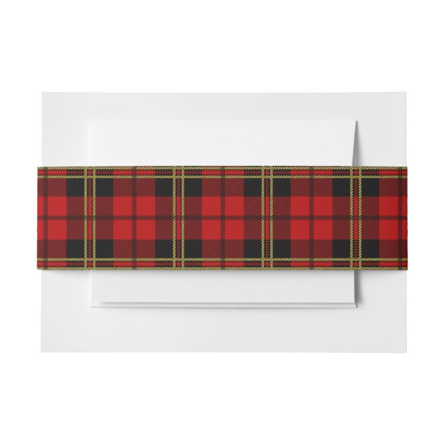 Brodie Red Scottish Tartan Belly Band (Front Example)