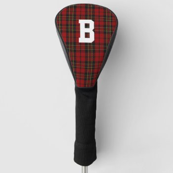 Brodie Tartan Plaid Monogrammed Driver Cover by Everythingplaid at Zazzle