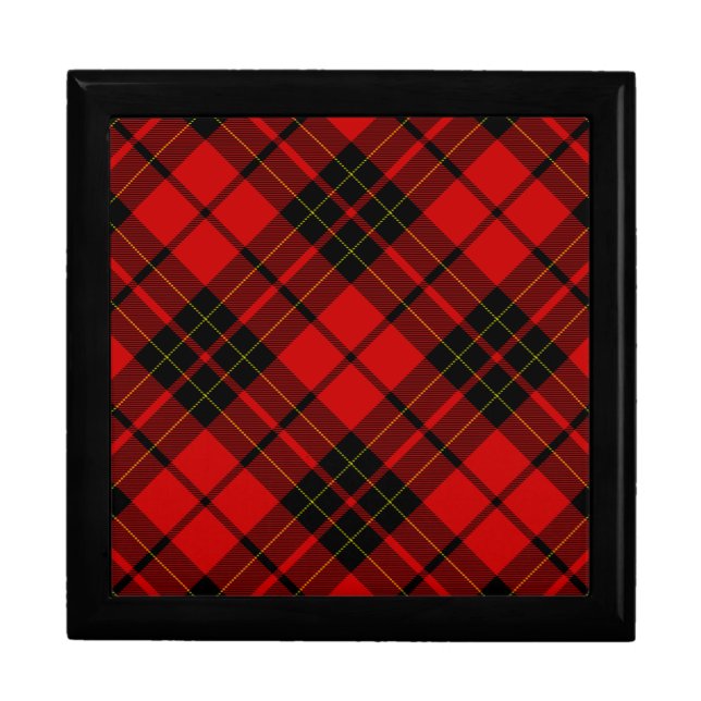 Brodie tartan red black plaid gift box (Front)